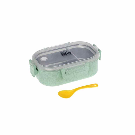 Ecolife Light Green Φαγητοδοχείο 900ml Με Χώρισμα