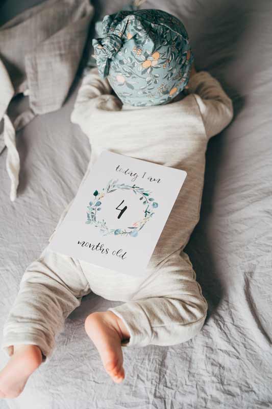 Baby Milestone Cards Ευκάλυπτος