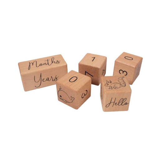 Filibabba Milestone Wooden Blocks