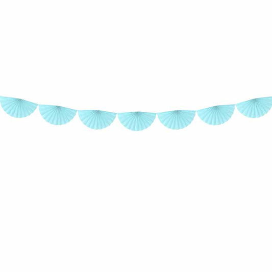 Χάρτινη Γιρλάντα Ροζέτες Light Blue