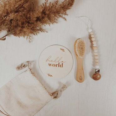 'Hello World' Wooden Disc