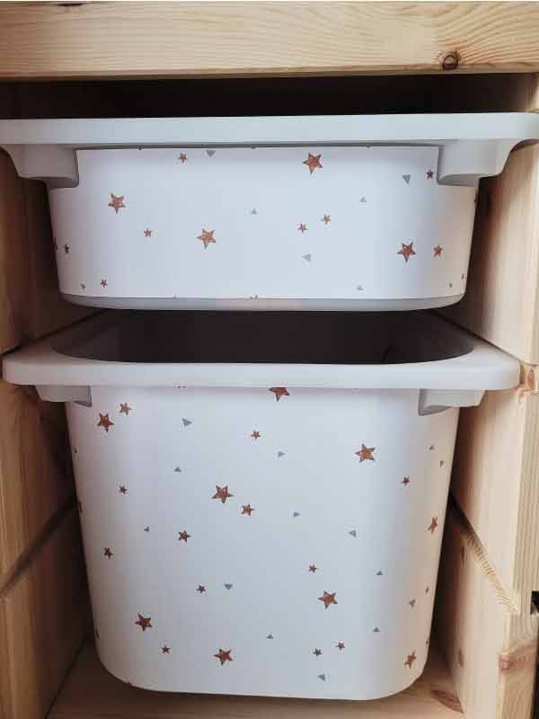 Pastel Kate Αυτοκόλλητα για Κουτιά Αποθήκευσης Trofast Stars