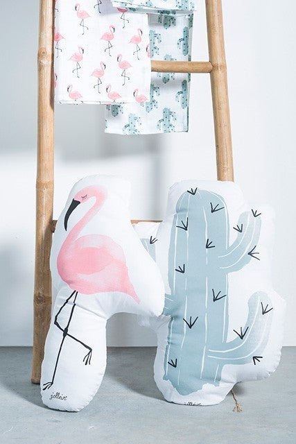 Jollein Διακοσμητικό Μαξιλάρι Flamingo