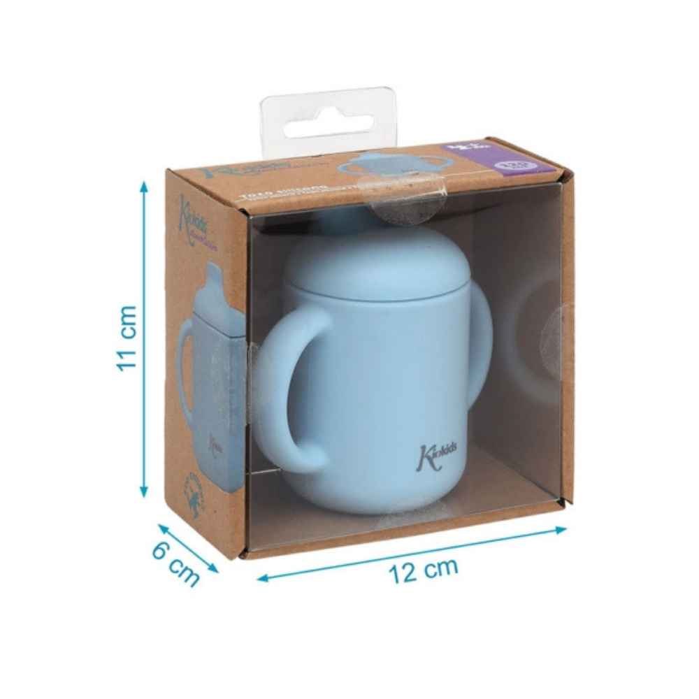 Kiokids Εκπαιδευτικό Ποτηράκι Σιλικόνης Σιέλ 120ml