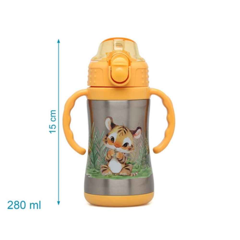 Kiokids Παγούρι Θερμός Mε Λαβές Λιονταράκι 280ml