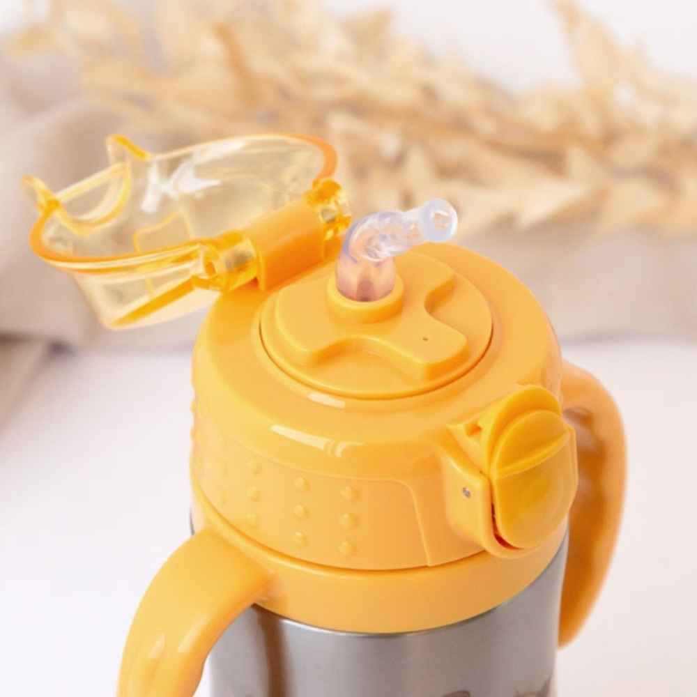 Kiokids Παγούρι Θερμός Mε Λαβές Λιονταράκι 280ml