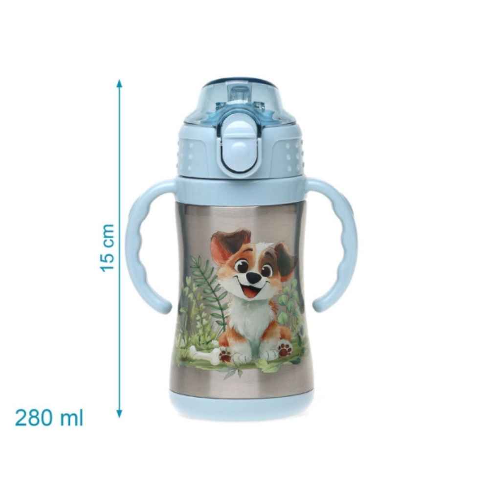 Kiokids Παγούρι Θερμός Mε Λαβές Σκυλάκι 280ml