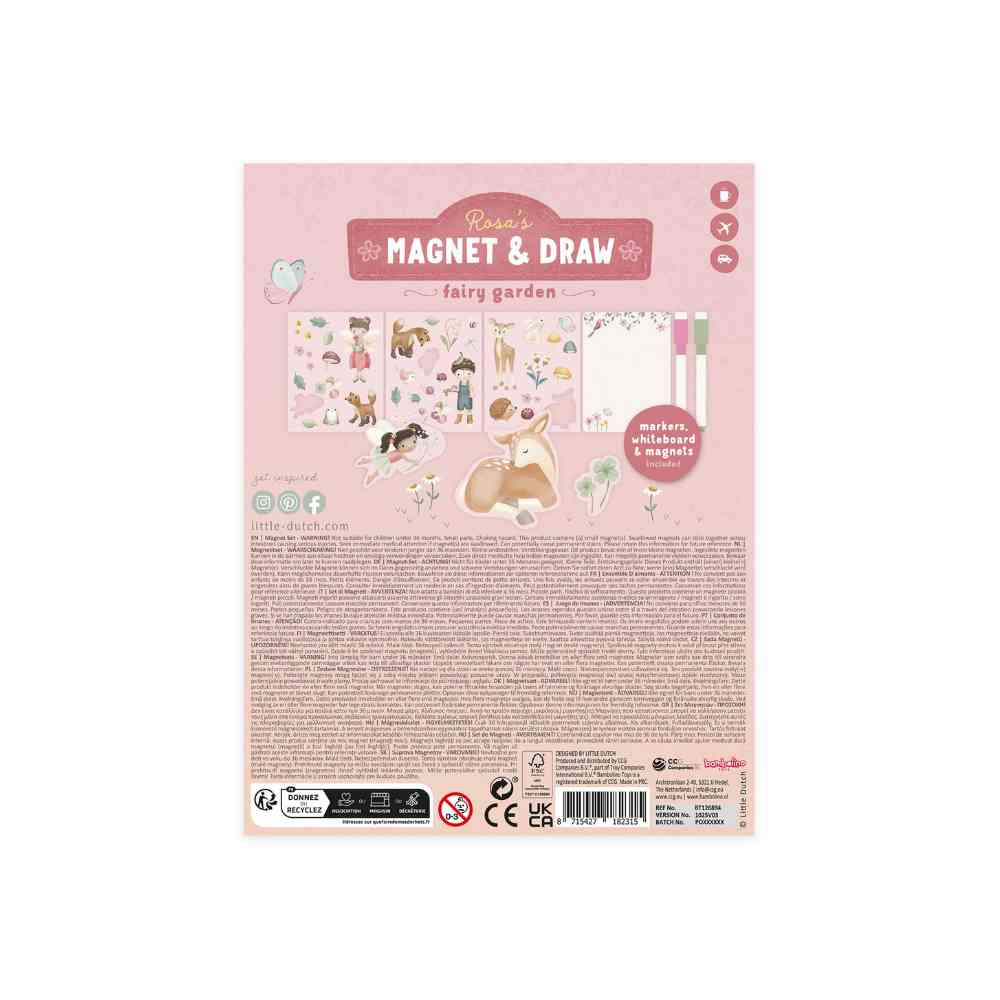 Little Dutch Μαγνητικό Βιβλιαράκι Δραστηριοτήτων Rosa