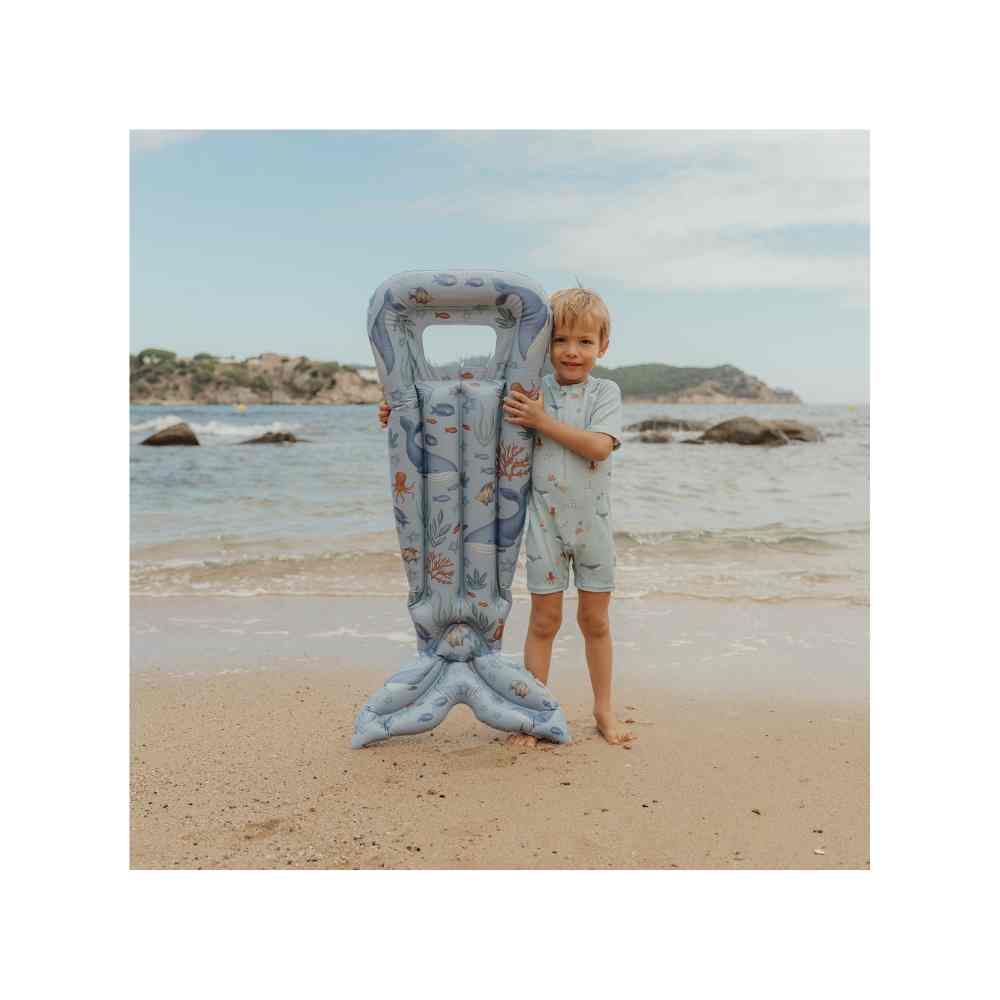 Little Dutch Ολόσωμο Κοντομάνικο Μαγιό Ocean Friends