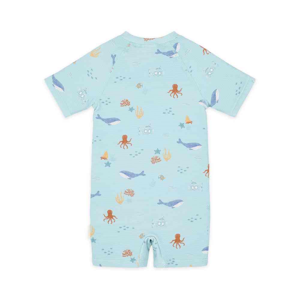 Little Dutch Ολόσωμο Κοντομάνικο Μαγιό Ocean Friends