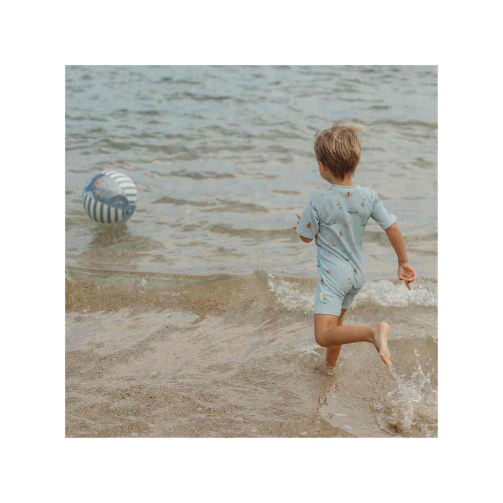 Little Dutch Ολόσωμο Κοντομάνικο Μαγιό Ocean Friends
