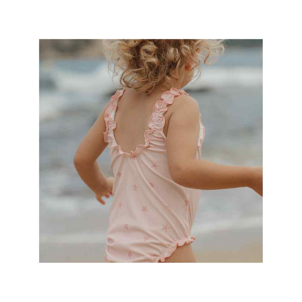 Little Dutch Ολόσωμο Μαγιό Με Βολάν Dreamy Seashells