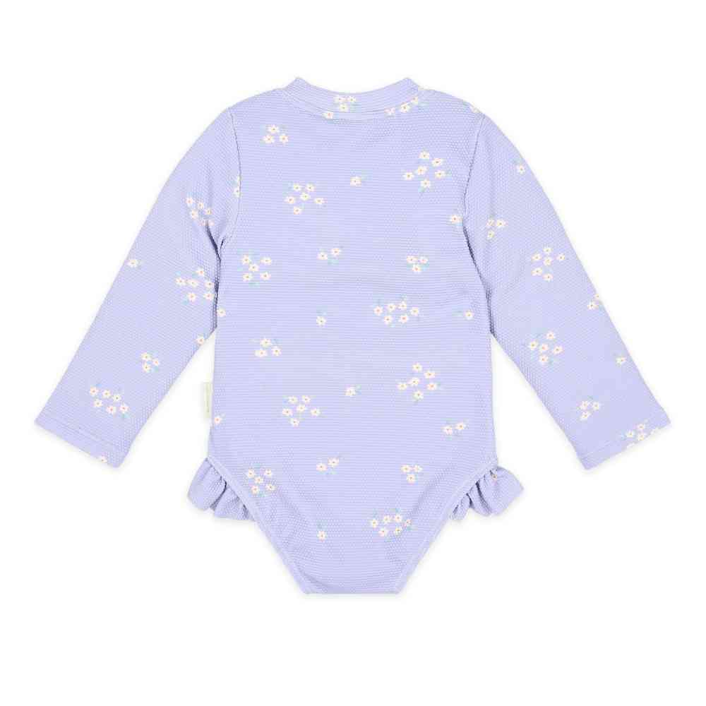 Little Dutch Ολόσωμο Μακρυμάνικο Μαγιό Με Βολάν Dreamy Lavender