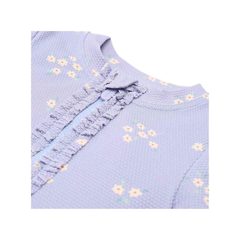Little Dutch Ολόσωμο Μακρυμάνικο Μαγιό Με Βολάν Dreamy Lavender