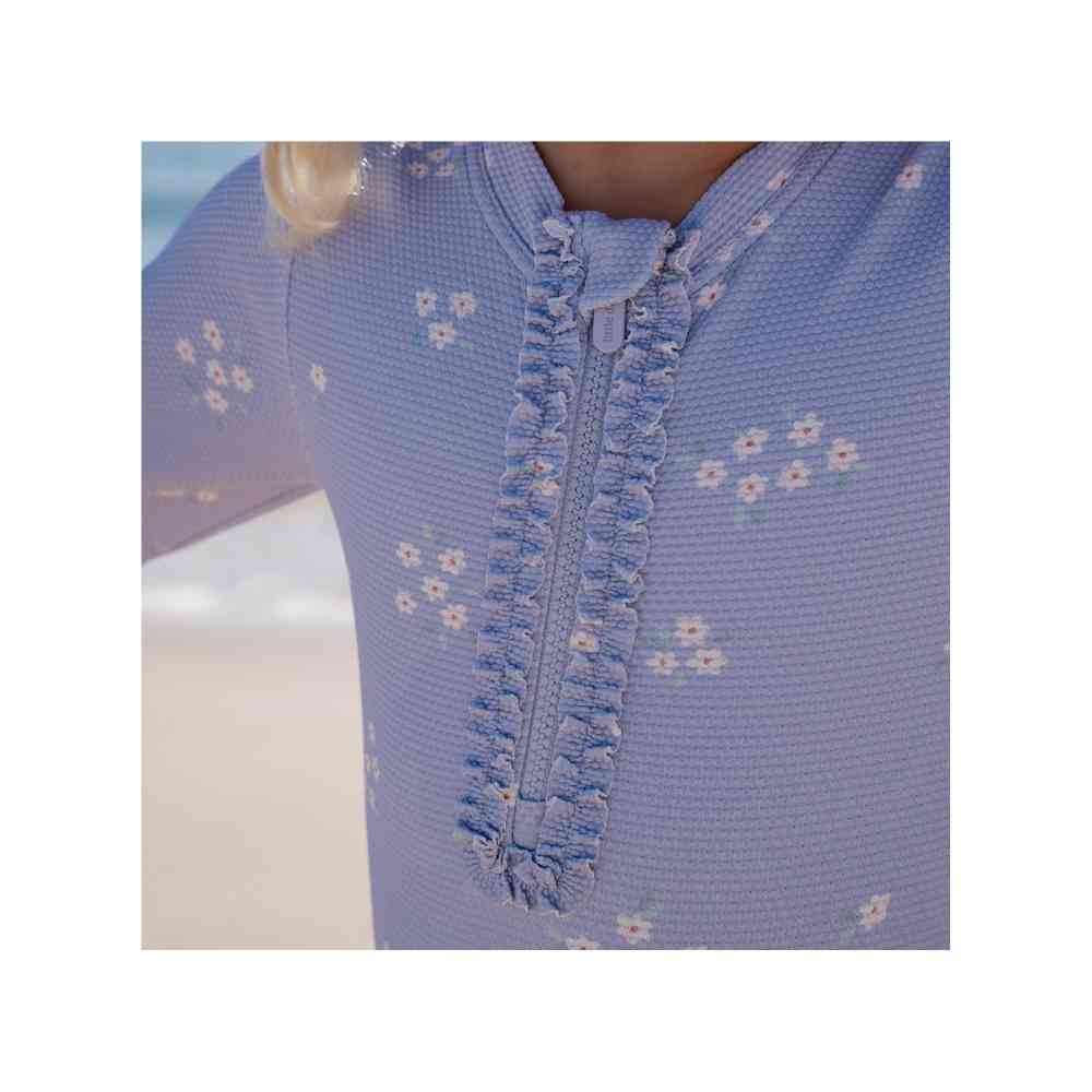 Little Dutch Ολόσωμο Μακρυμάνικο Μαγιό Με Βολάν Dreamy Lavender