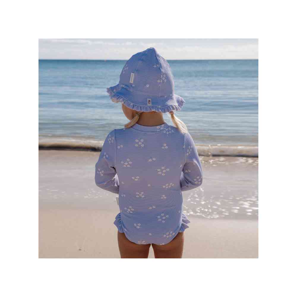 Little Dutch Ολόσωμο Μακρυμάνικο Μαγιό Με Βολάν Dreamy Lavender