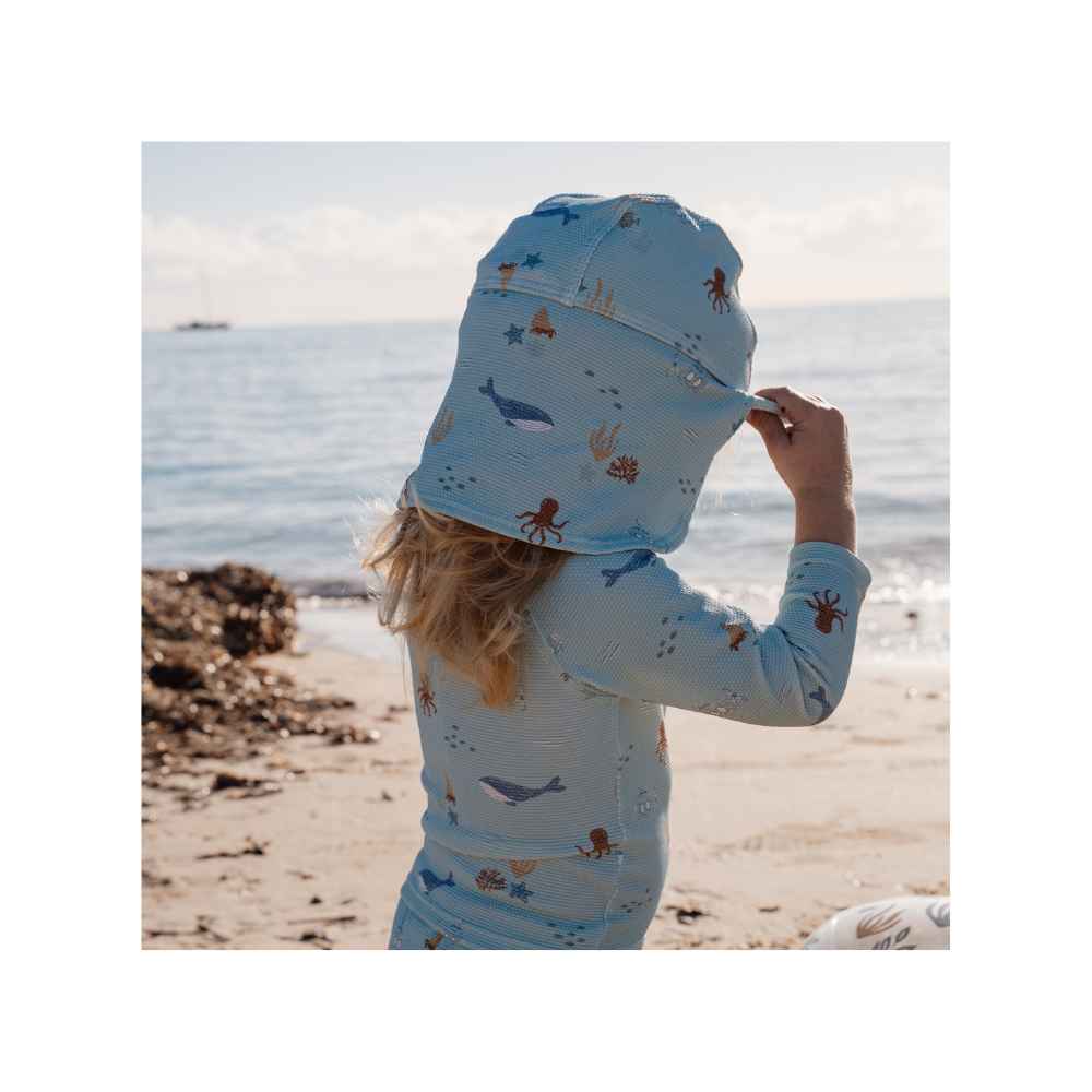Little Dutch Παιδικό Καπέλο Ήλιου Ocean Friends
