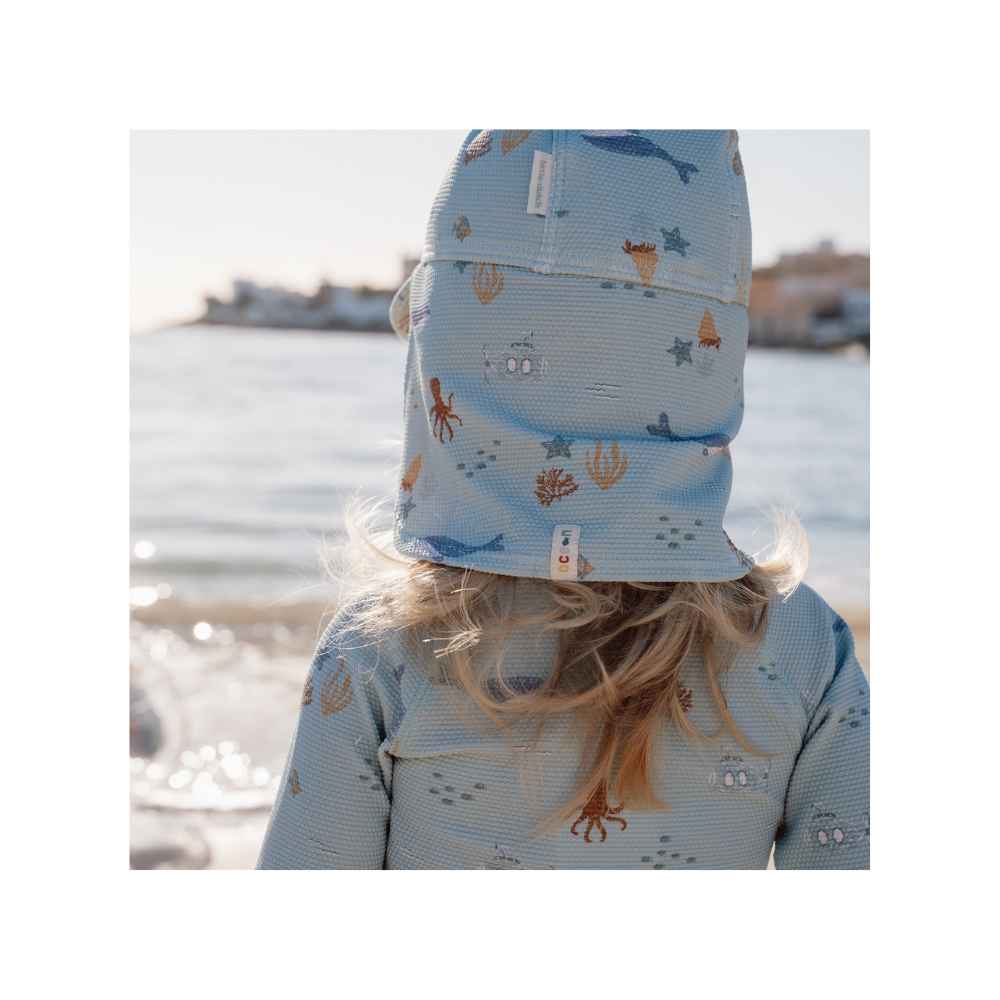 Little Dutch Παιδικό Καπέλο Ήλιου Ocean Friends