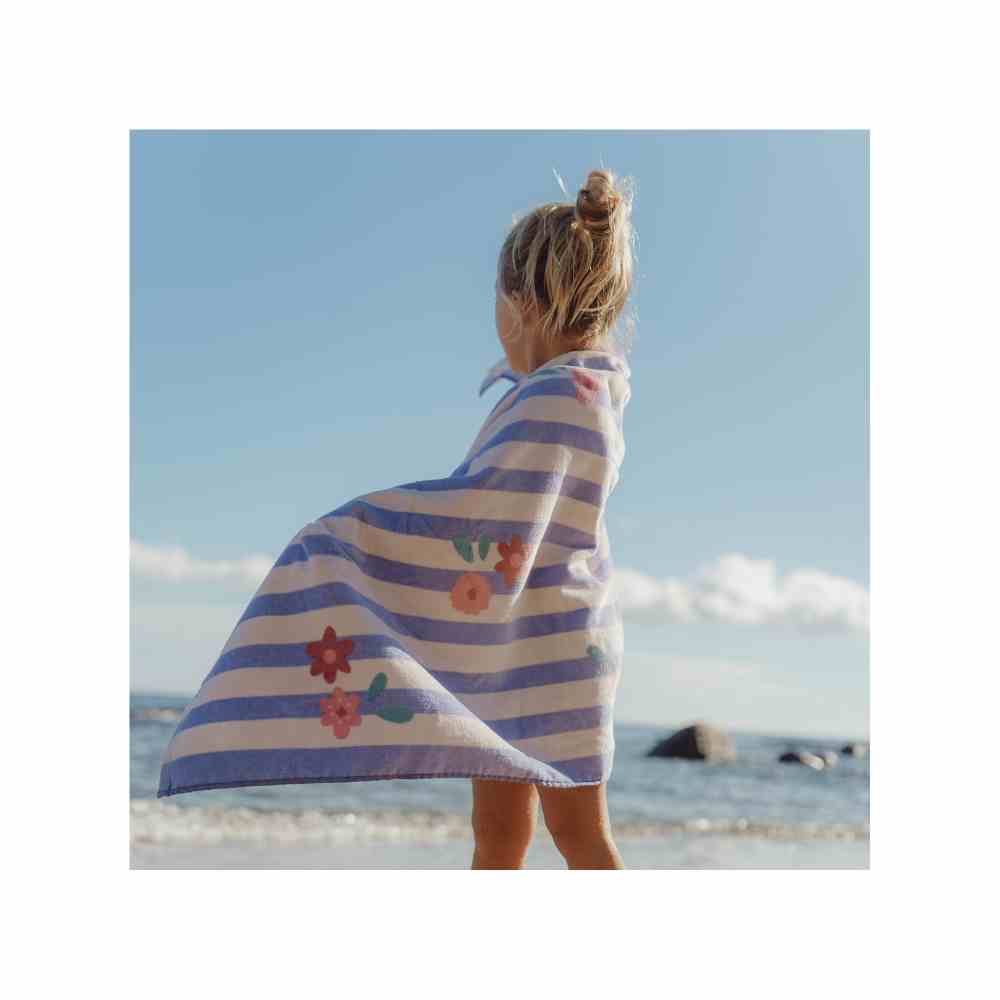 Little Dutch Πετσέτα Θαλάσσης Dreamy Purple Stripe – 60x120 εκ.