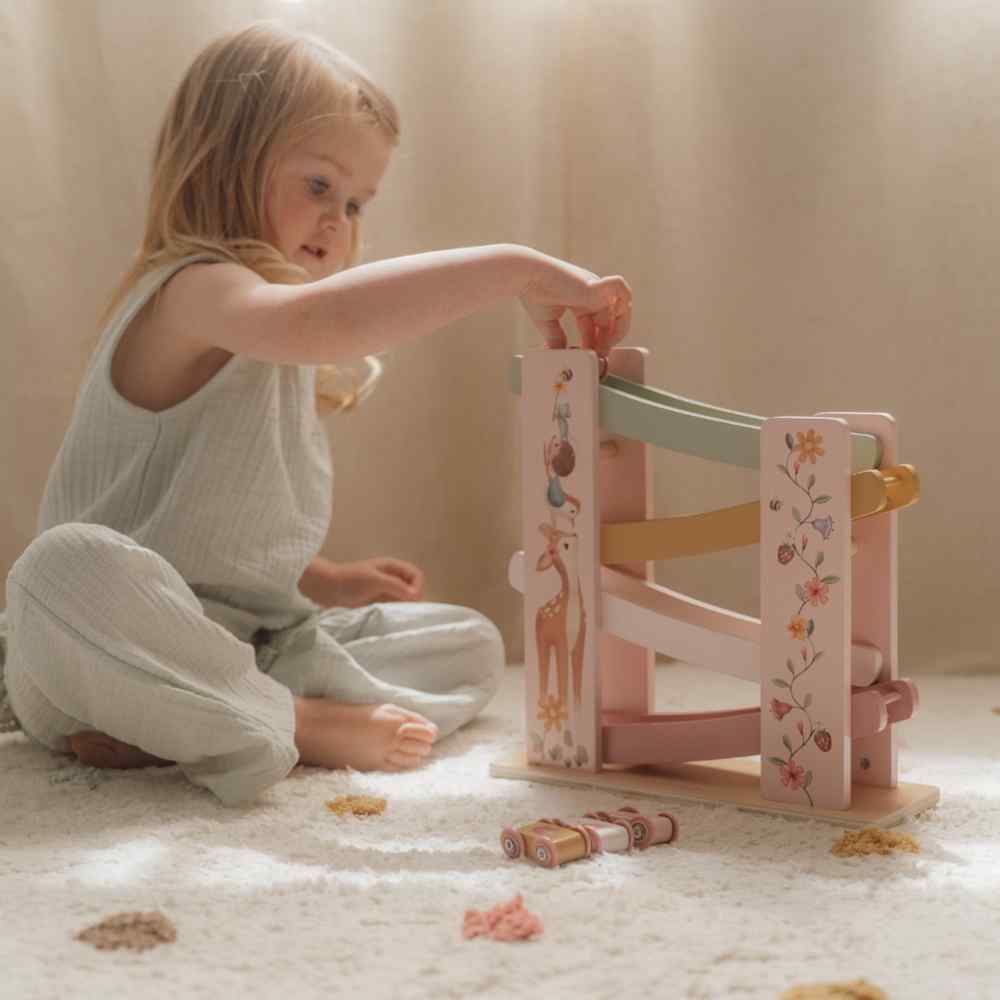 Little Dutch Ξύλινη Πίστα Αγώνων Με Αυτοκινητάκια Fairy Garden FSC