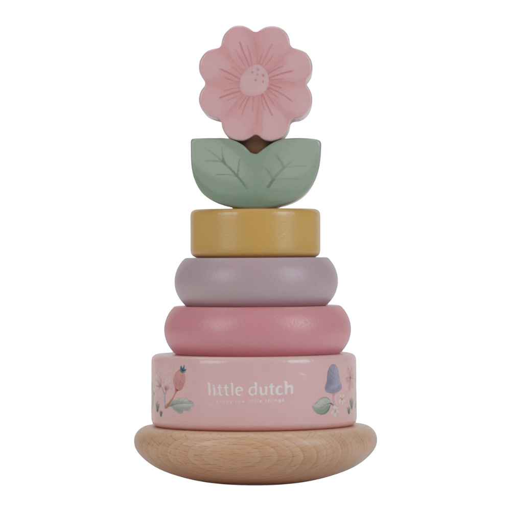 Little Dutch Ξύλινη Πυραμίδα Ταξινόμησης & Ταλάντωσης Fairy Garden FSC