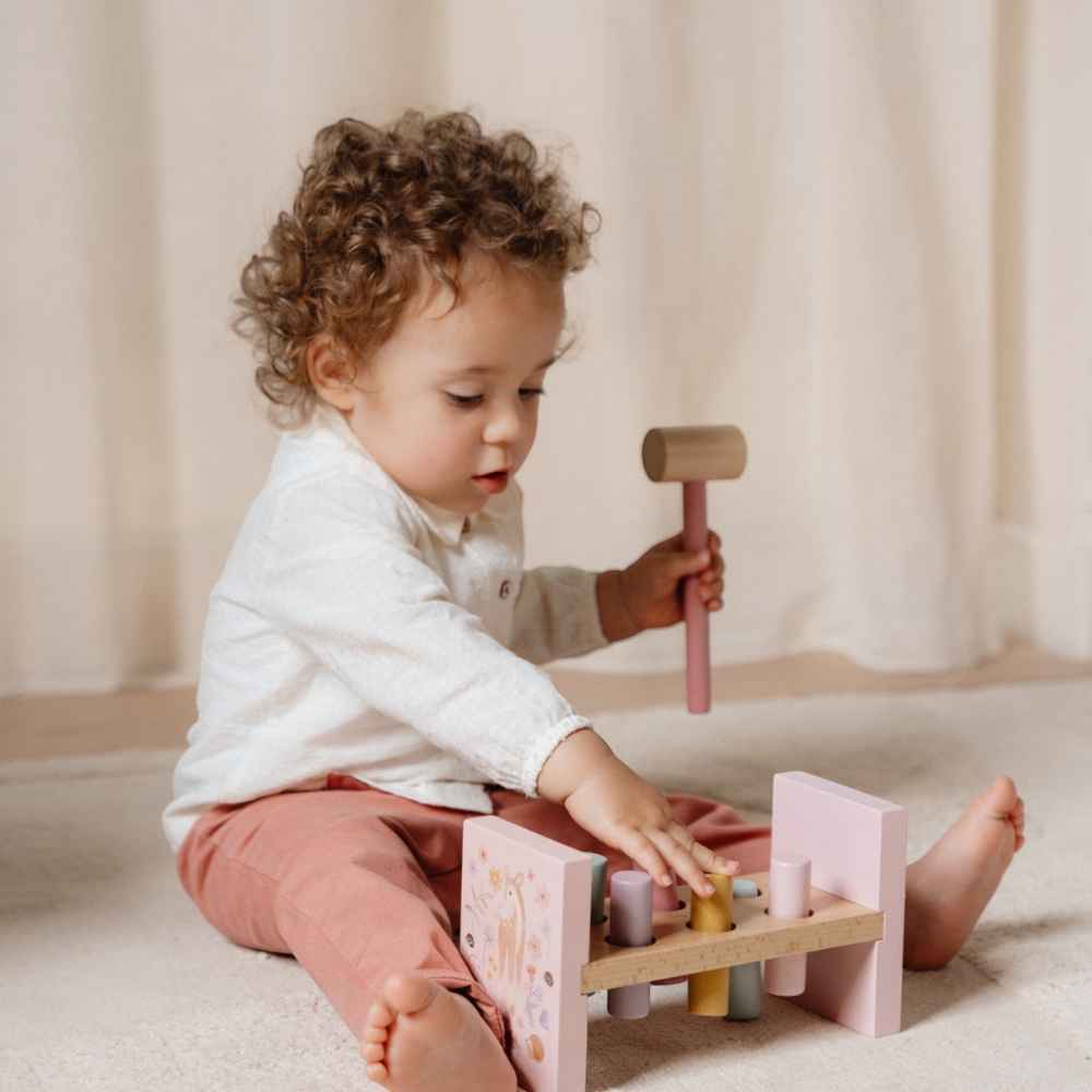 Little Dutch Ξύλινο Παιχνίδι Αντιστοίχισης Με Σφυρί Fairy Garden FSC