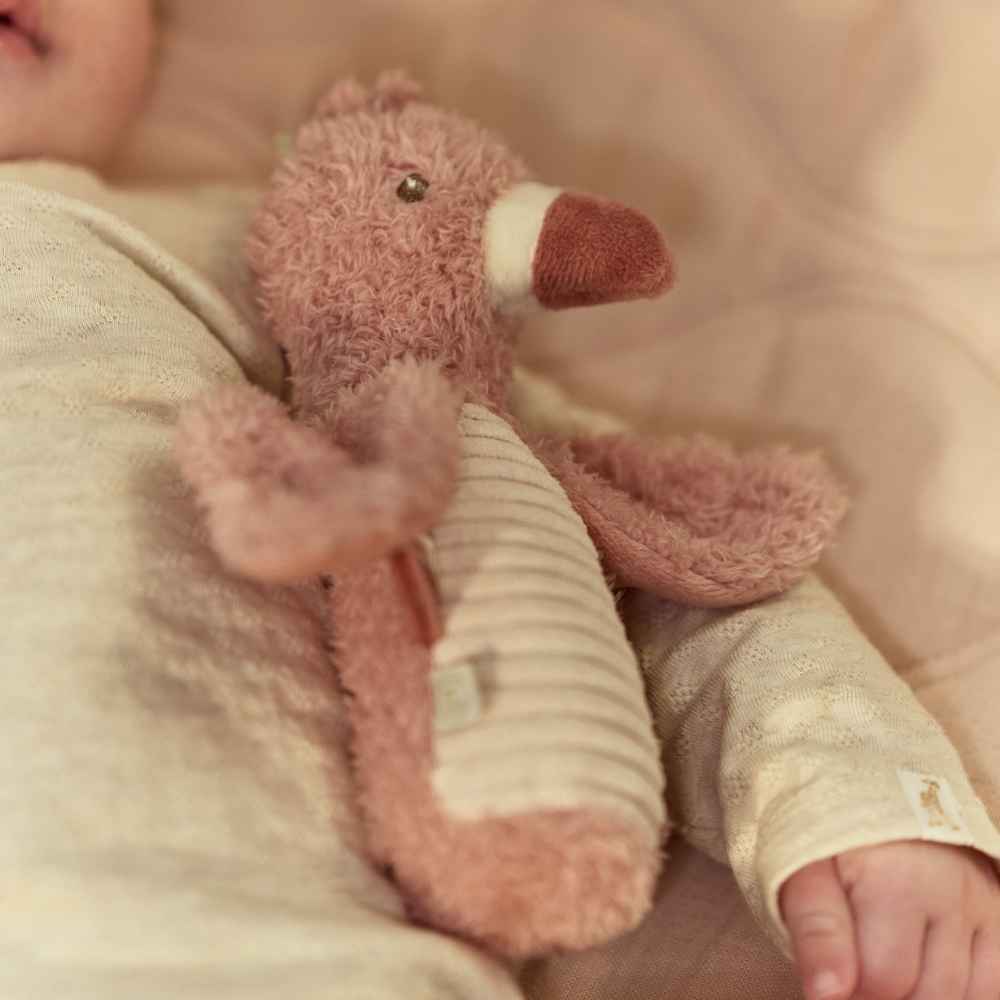 Little Dutch Υφασμάτινη Κουδουνίστρα Flamingo GRS