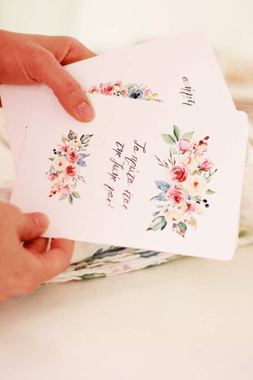 Baby Milestone Cards Spring Flowers