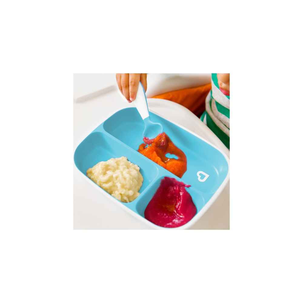 Munchkin Splash Divided Plates Ροζ/Μωβ