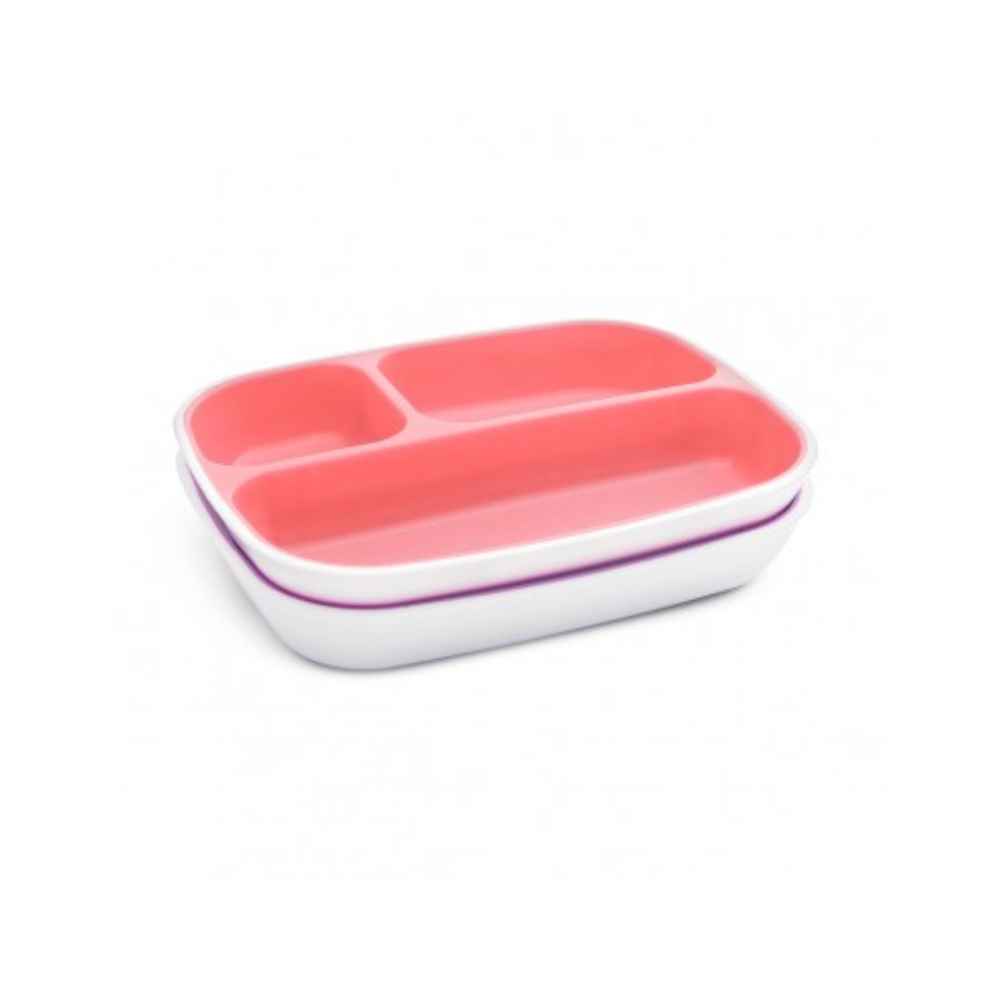 Munchkin Splash Divided Plates Ροζ/Μωβ
