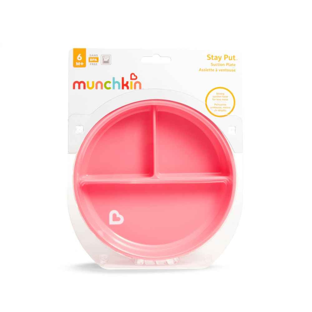 Munchkin Suction Plate Ροζ