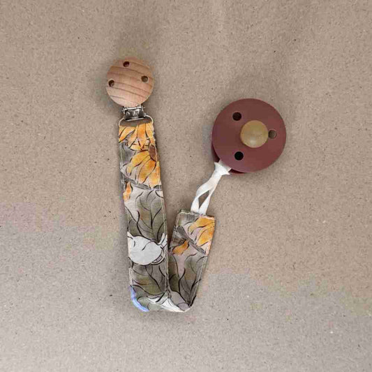 NokNok Κλιπ Πιπίλας Floral Yellow