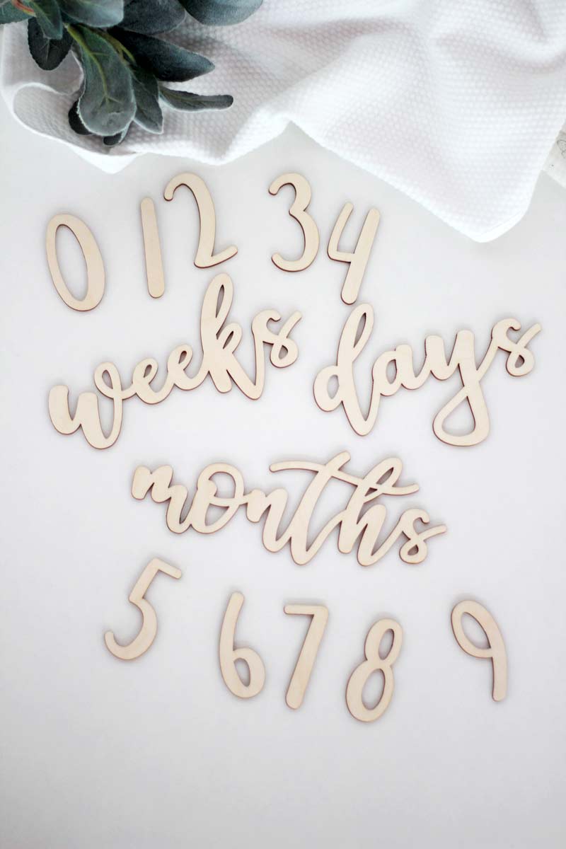 Milestone Ξύλινα Νούμερα Chubby