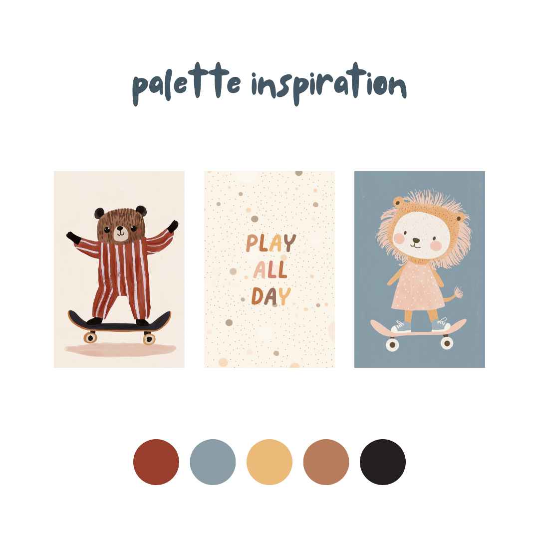 Pastel Kate Παιδική Αφίσα «Play All Day»