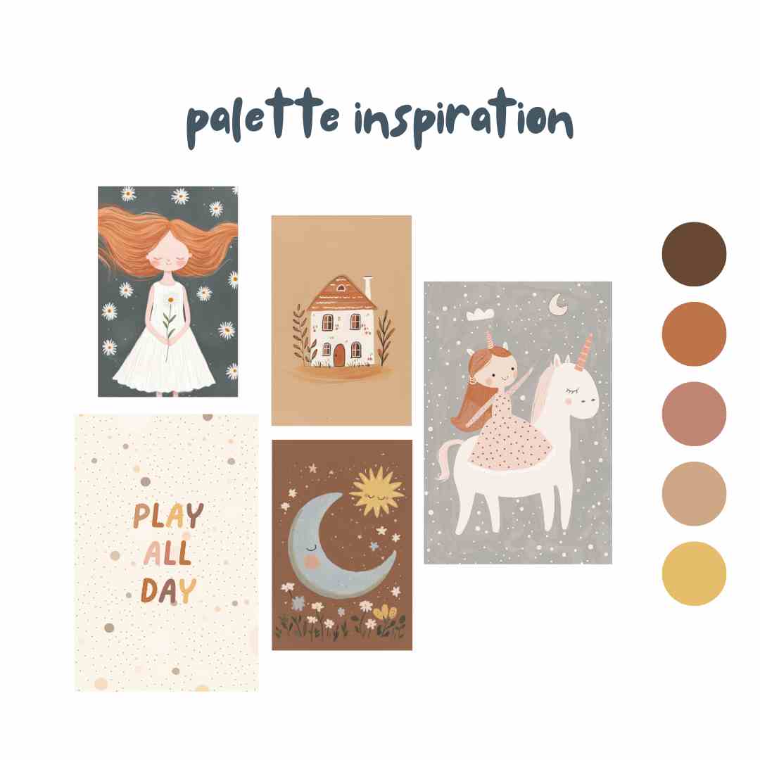 Pastel Kate Παιδική Αφίσα «Play All Day»