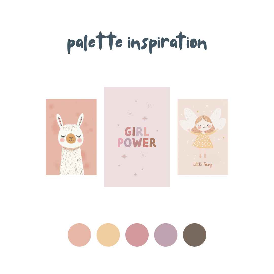 Pastel Kate Παιδική Αφίσα «Pink Lama»