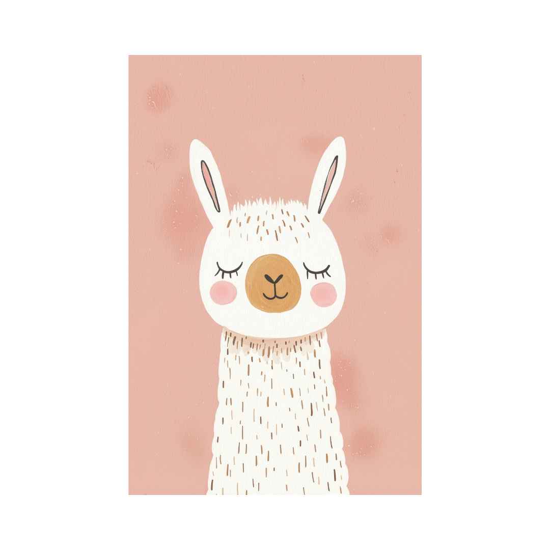 Pastel Kate Παιδική Αφίσα «Pink Lama»