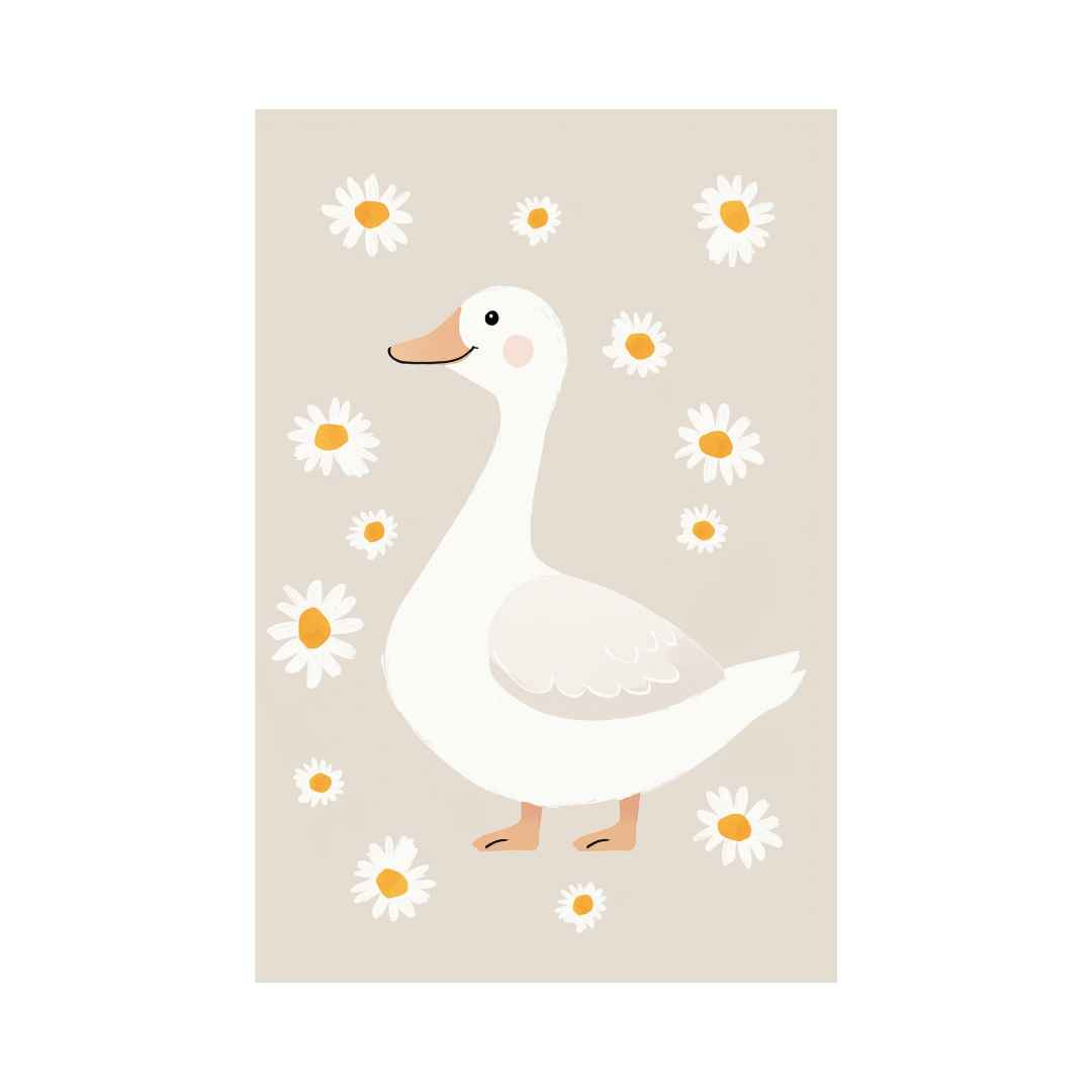 Pastel Kate Παιδική Αφίσα «Floral Duck»