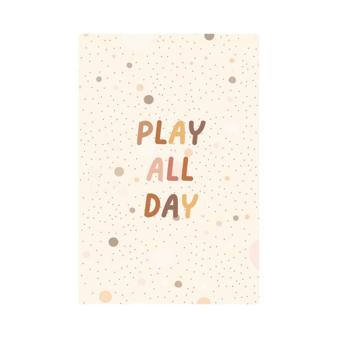 Pastel Kate Παιδική Αφίσα «Play All Day»