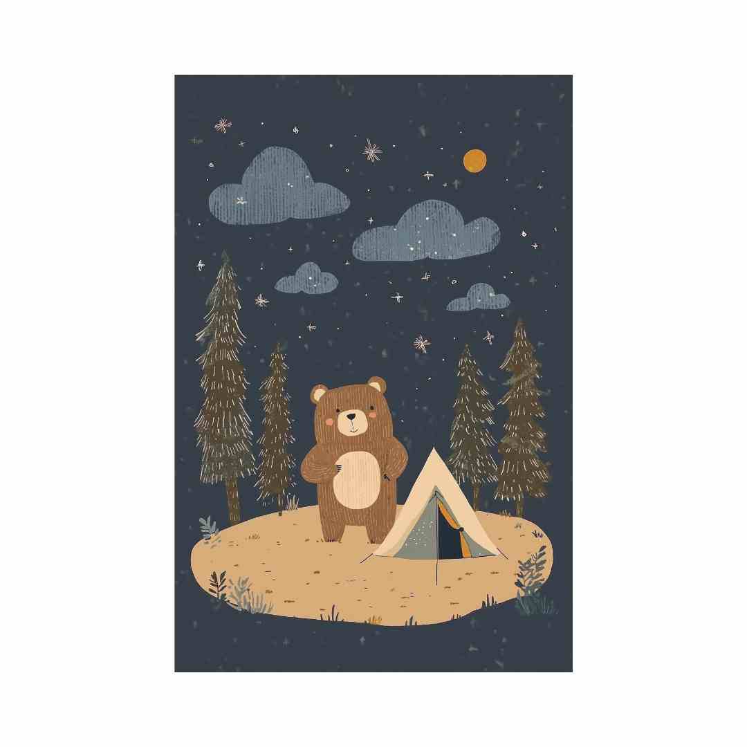 Pastel Kate Παιδική Αφίσα «Camping»