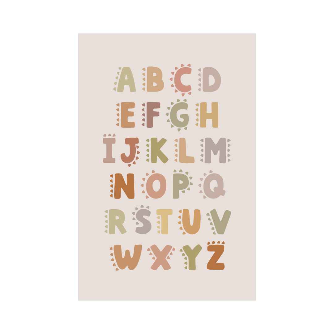 Pastel Kate Παιδική Αφίσα «Colorfull ABC»