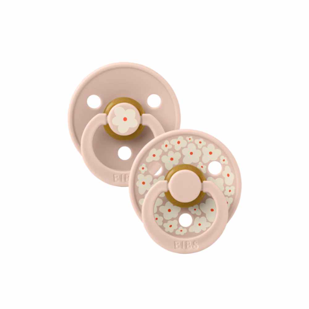 BIBS Πιπίλες Καουτσούκ Jasmine Blush Mix (6-18m) 2τμχ