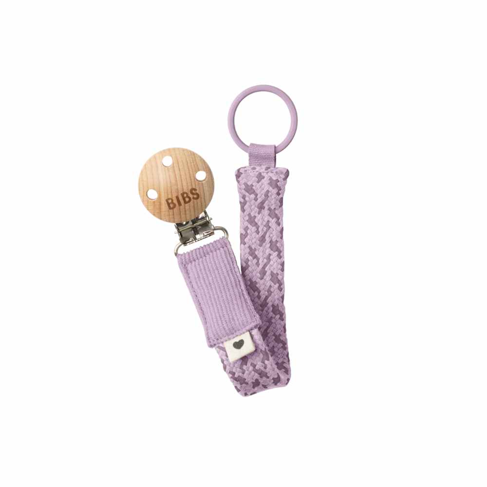 BIBS Υφασμάτινο Κλιπ Πιπίλας Paci Braid Violet Sky/Mauve