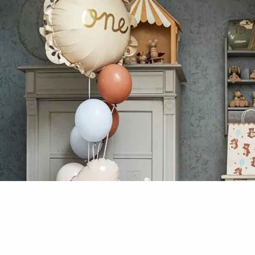 Μπαλόνι ΟΝΕ Εκρού Χρυσό