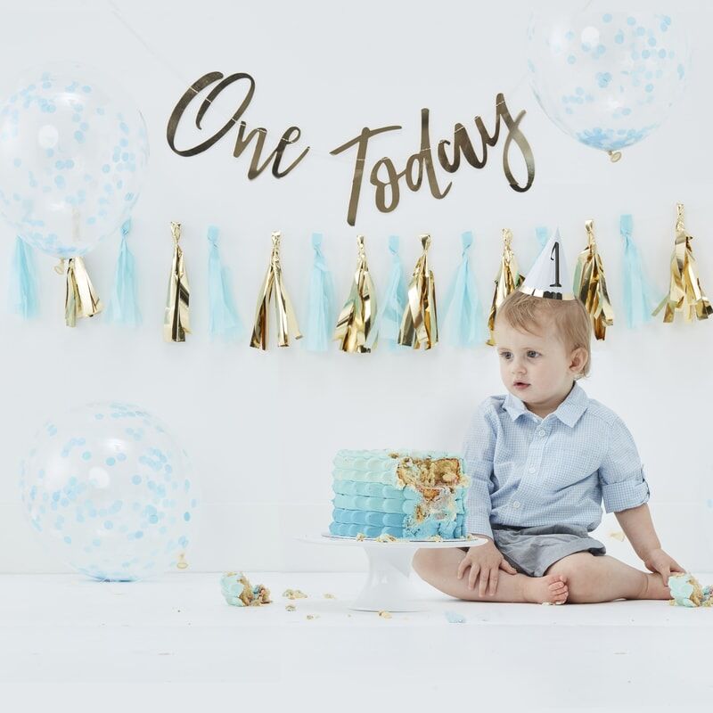 Blue Birthday Kit Για Το Πρώτο Πάρτι Γενεθλίων