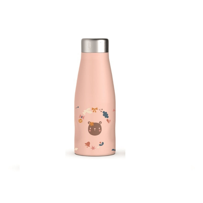 Suavinex Παγούρι Steel Forest Pink 350ml
