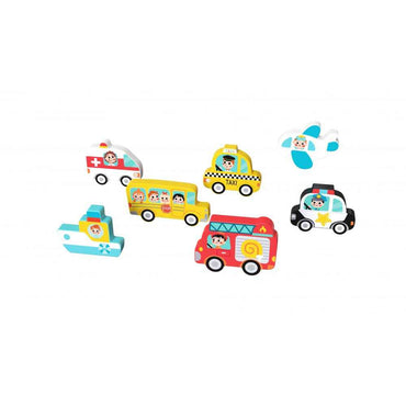 Tooky Toy Chunky Puzzle Transportation – Παζλ Μέσα Μεταφοράς