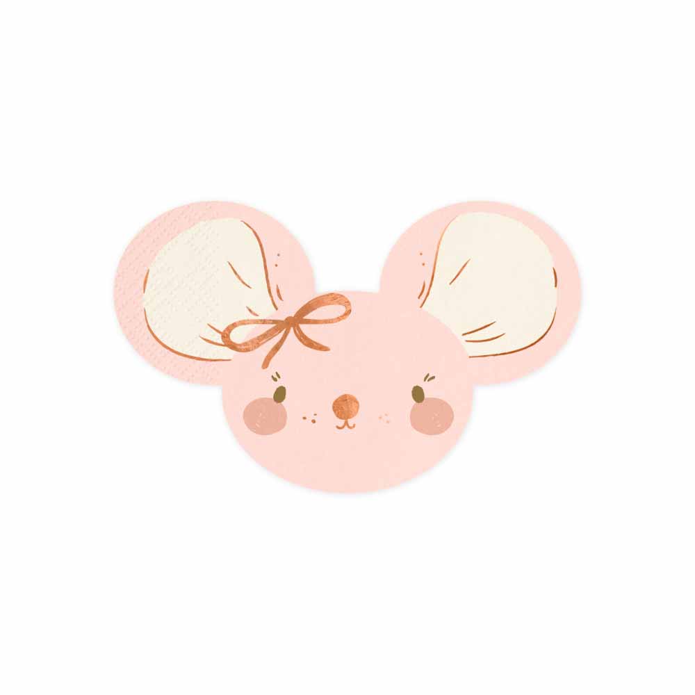 Χαρτοπετσέτες Ποντικάκι Baby Pink