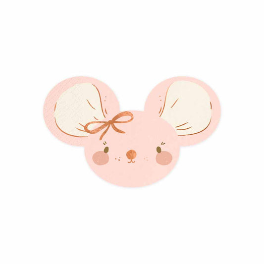 Χαρτοπετσέτες Ποντικάκι Baby Pink