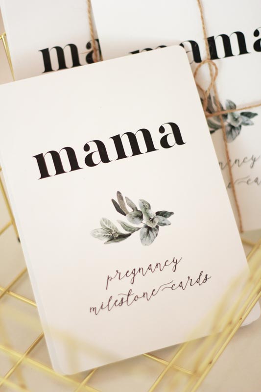 Pregnancy Milestone Cards